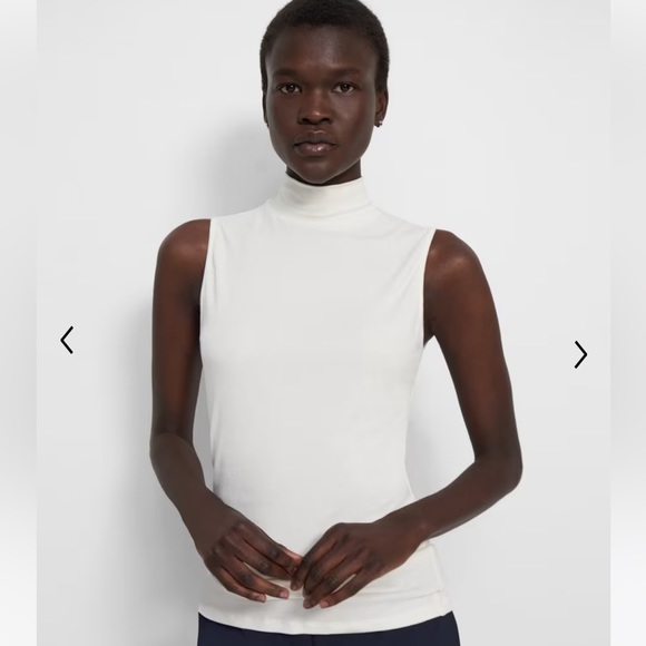 NWT Theory Sleeveless Turtleneck Sweater - Picture 2 of 6